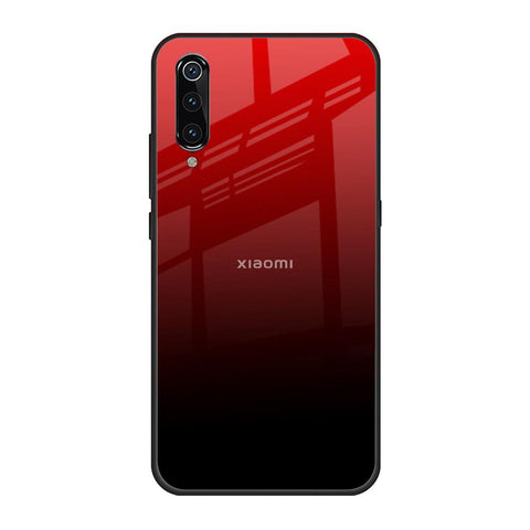 Maroon Faded Xiaomi Mi A3 Glass Back Cover Online