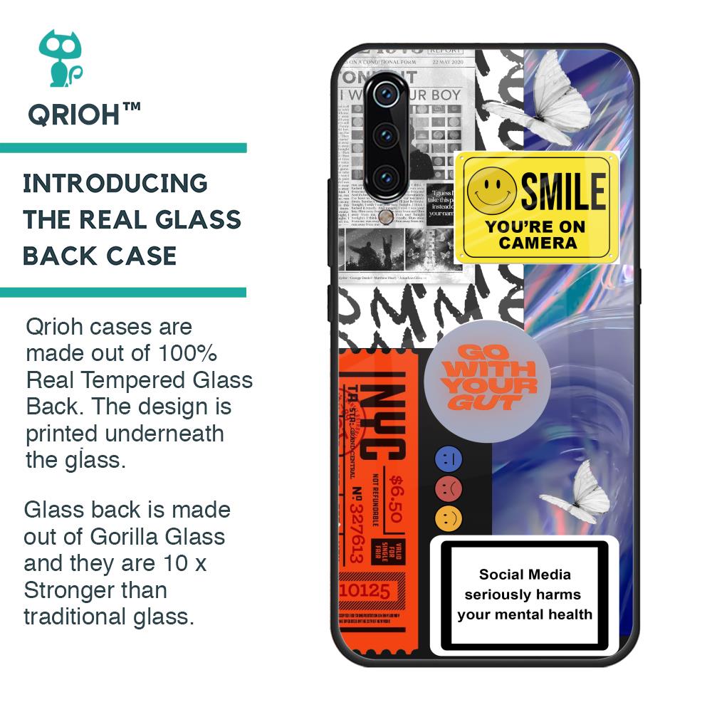 Smile for Camera Glass Case for Xiaomi Mi A3