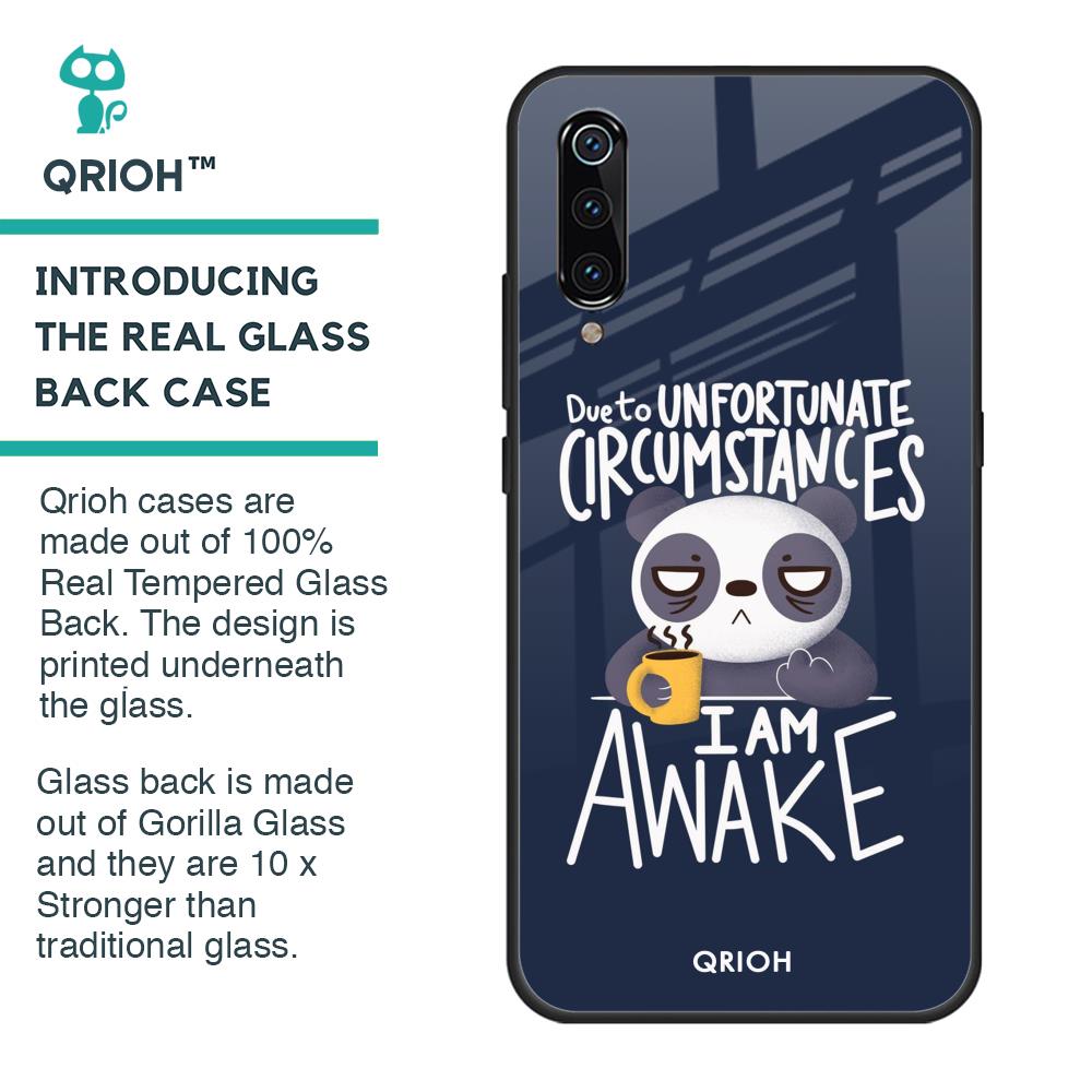 Struggling Panda Glass Case for Xiaomi Mi A3