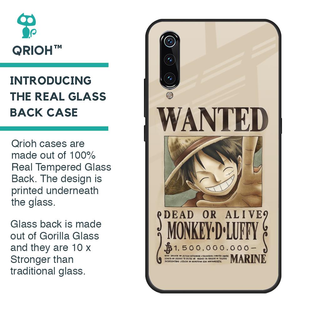 Luffy Wanted Glass Case for Xiaomi Mi A3