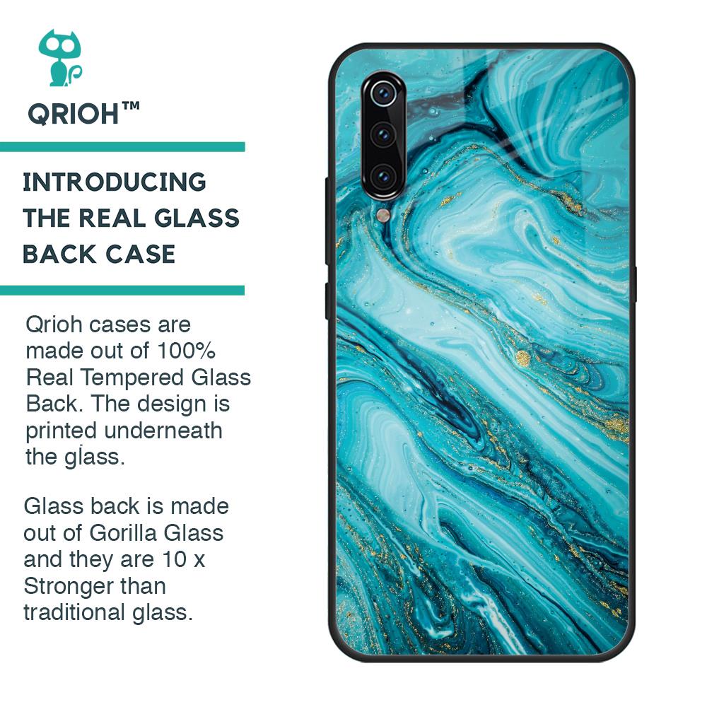 Ocean Marble Glass Case for Xiaomi Mi A3