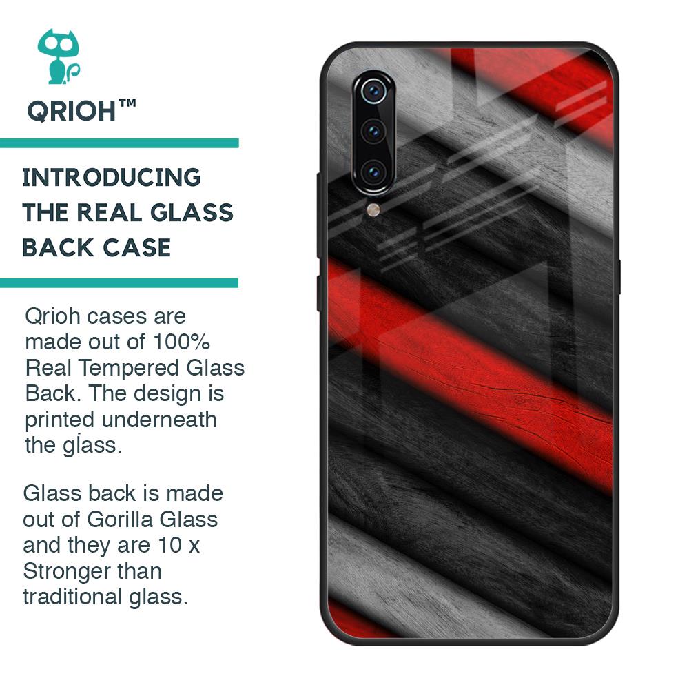 Soft Wooden Texture Glass Case for Xiaomi Mi A3