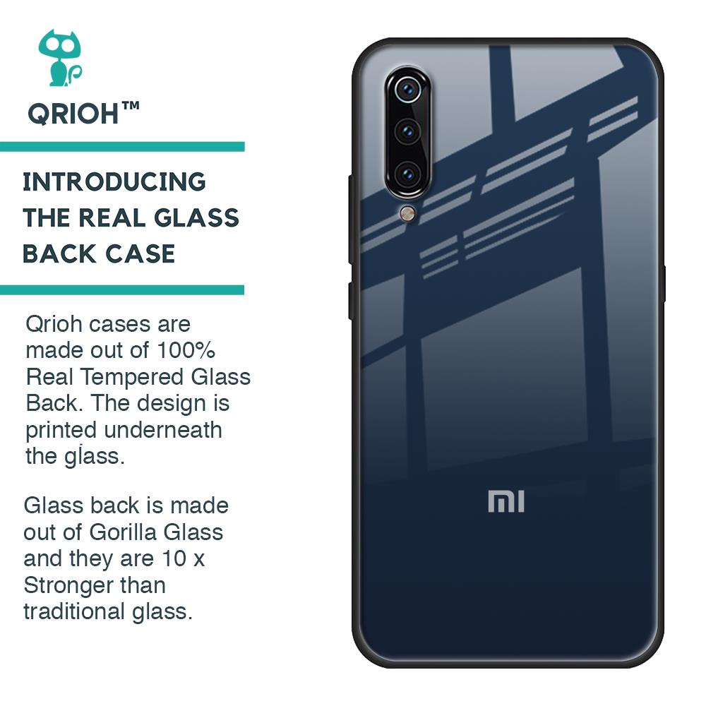 Overshadow Blue Glass Case For Xiaomi Mi A3