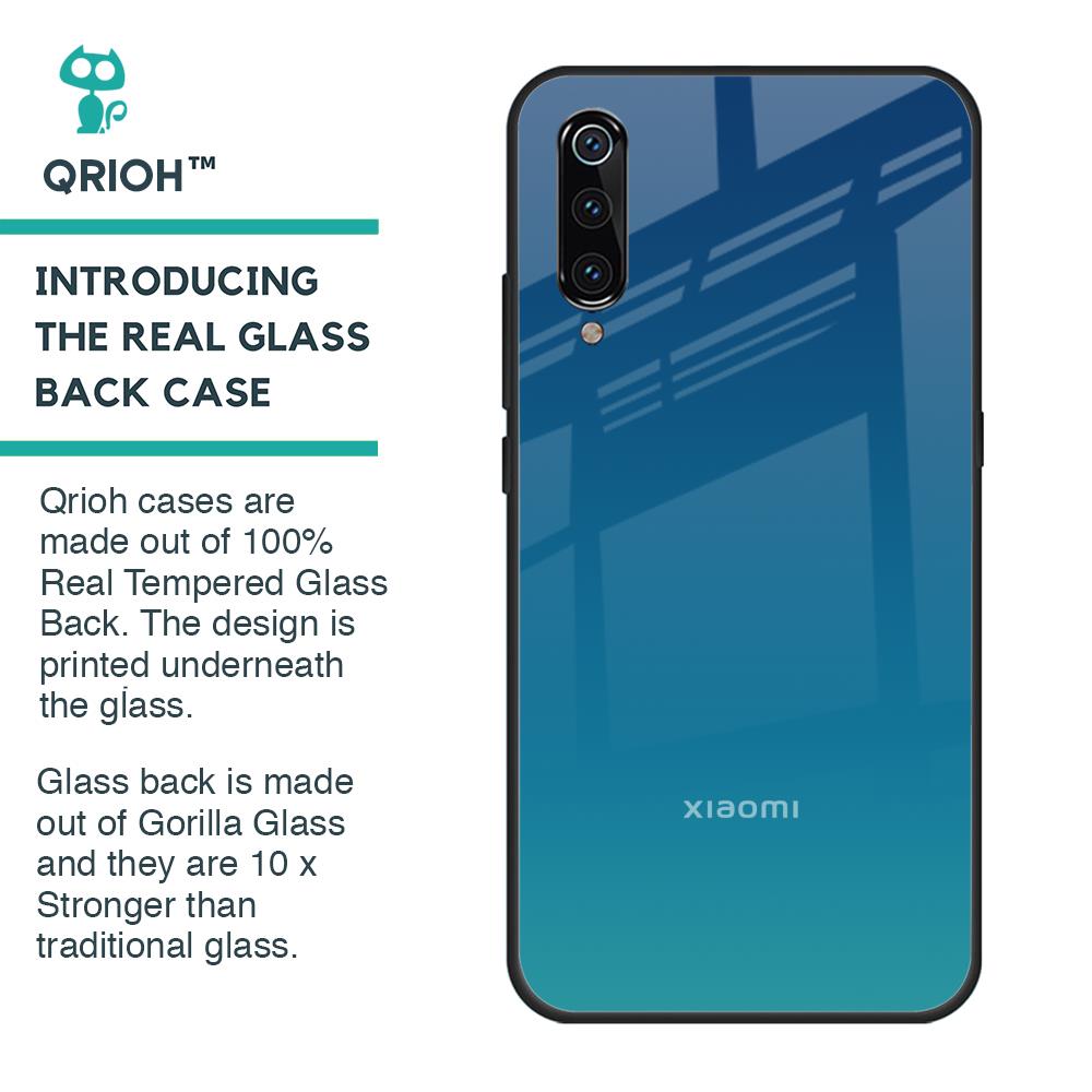Celestial Blue Glass Case For Xiaomi Mi A3