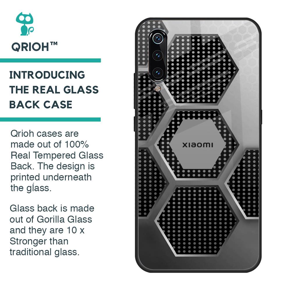 Hexagon Style Glass Case For Xiaomi Mi A3