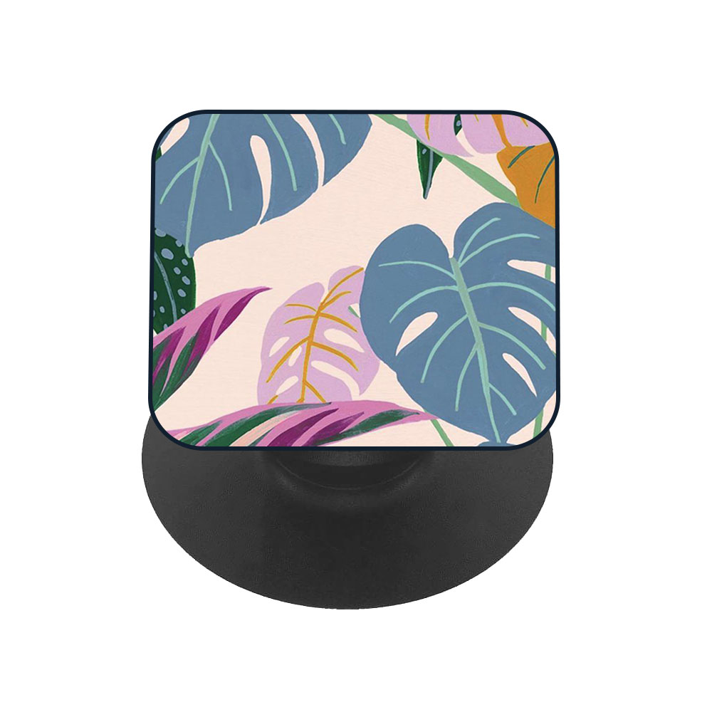 Go Green Glass case with Square Phone Grip Combo