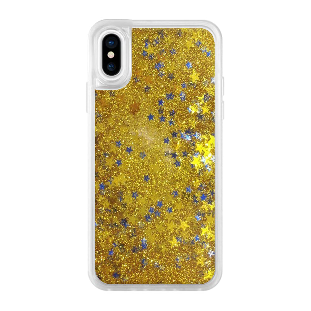 Liquid Glitter Phone Cover Glod Star Sparkel IPhone Glitter Back