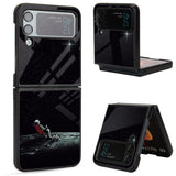 Relaxation Mode On Glass Case for Samsung Galaxy Z Flip4 5G