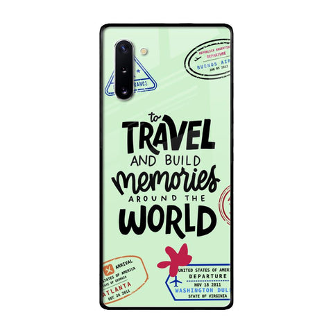 Travel Stamps Samsung Galaxy Note 10 Glass Back Cover Online