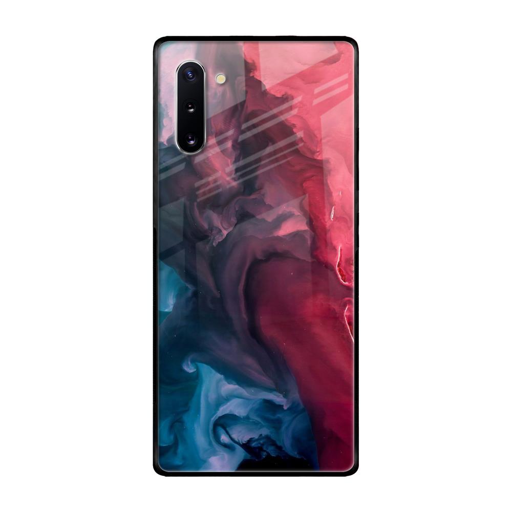 Blue & Red Smoke Samsung Galaxy Note 10 Glass Back Cover Online