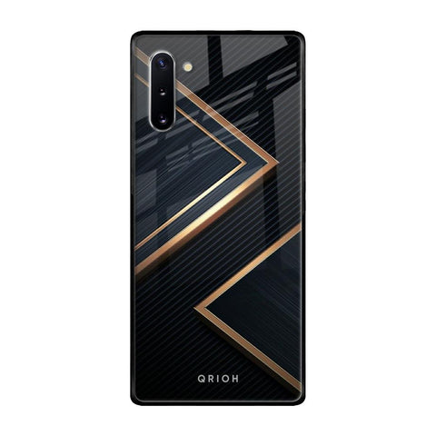 Sleek Golden & Navy Samsung Galaxy Note 10 Glass Back Cover Online