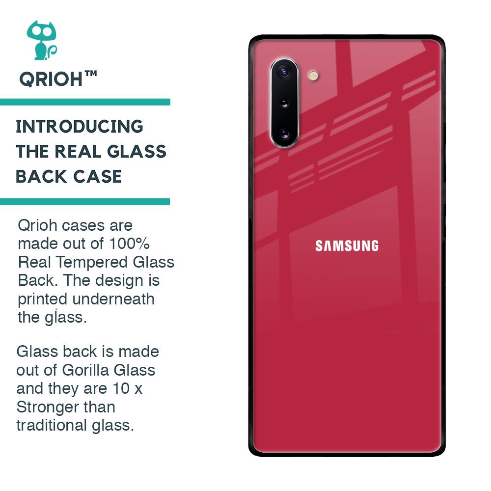 Solo Maroon Glass case for Samsung Galaxy Note 10