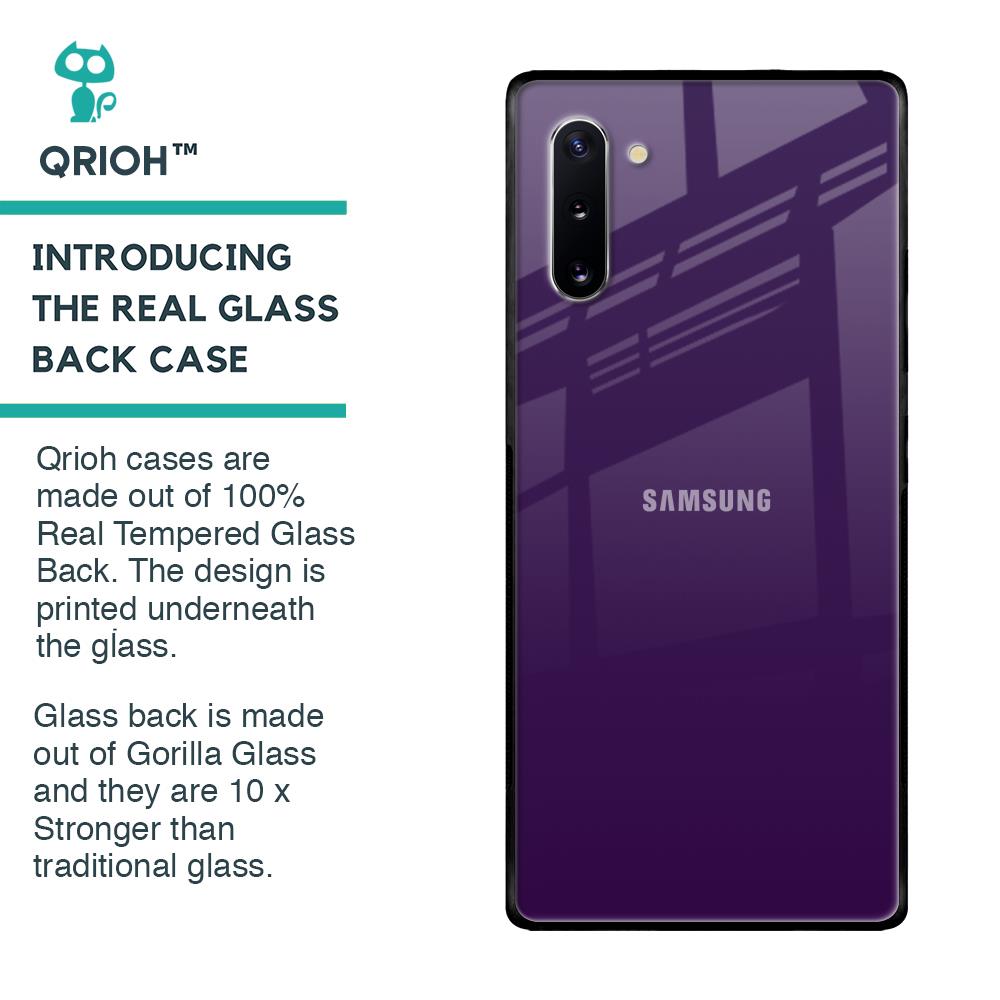 Dark Purple Glass Case for Samsung Galaxy Note 10
