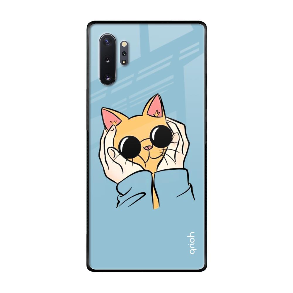 Adorable Cute Kitty Samsung Galaxy Note 10 Plus Glass Back Cover Online