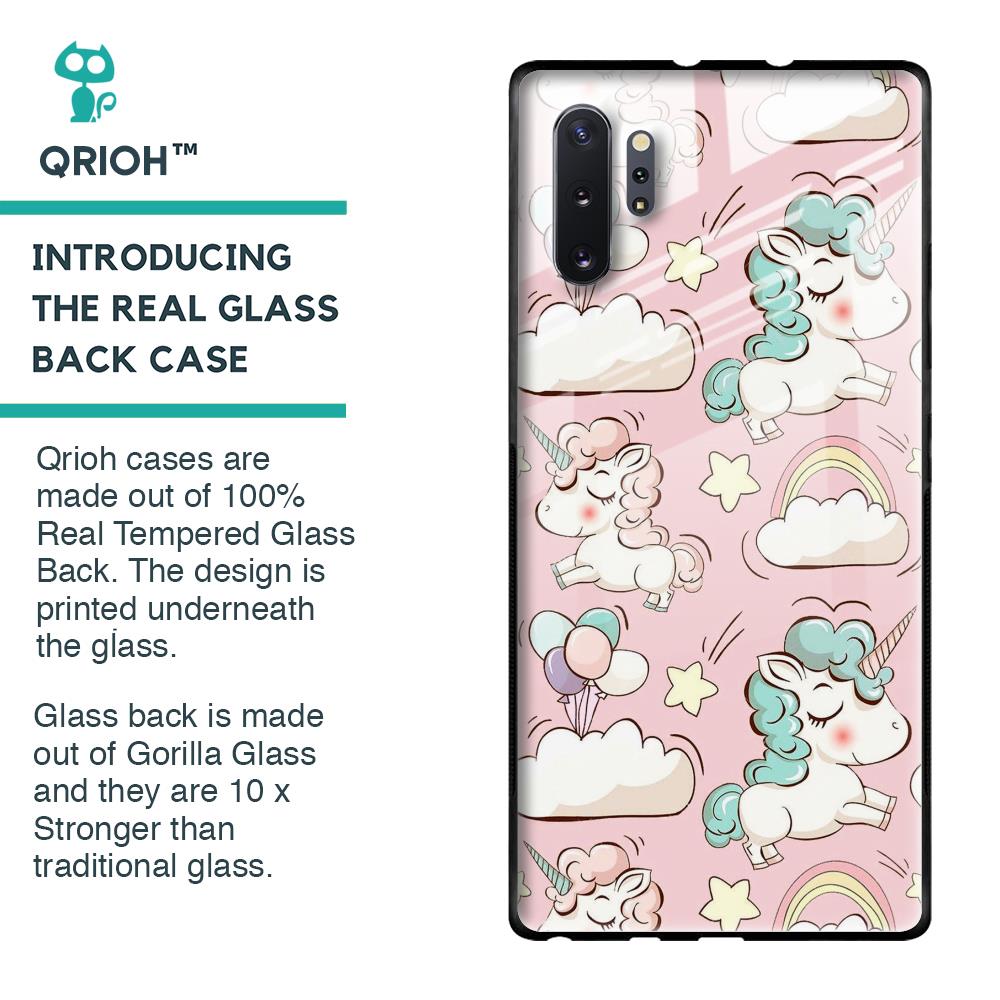 Balloon Unicorn Glass case for Samsung Galaxy Note 10 Plus