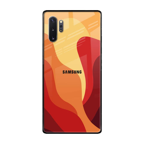 Magma Color Pattern Samsung Galaxy Note 10 Plus Glass Back Cover Online