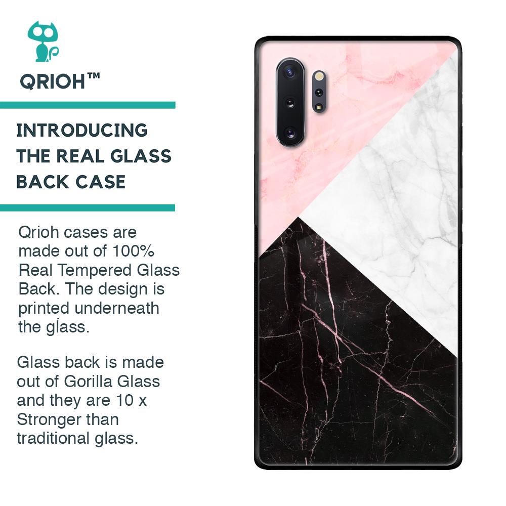 Marble Collage Art Glass Case For Samsung Galaxy Note 10 Plus