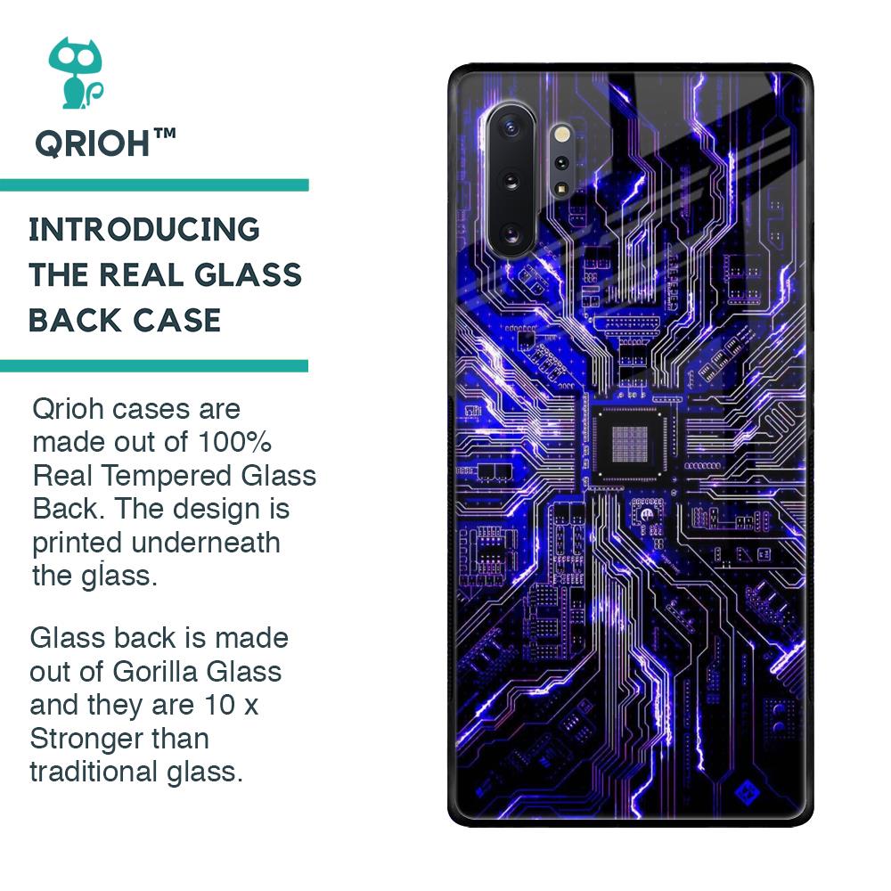 Techno Color Pattern Glass Case For Samsung Galaxy Note 10 Plus