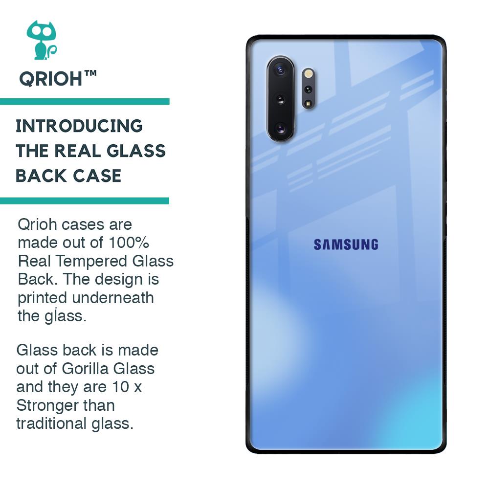 Vibrant Blue Texture Glass Case for Samsung Galaxy Note 10 Plus