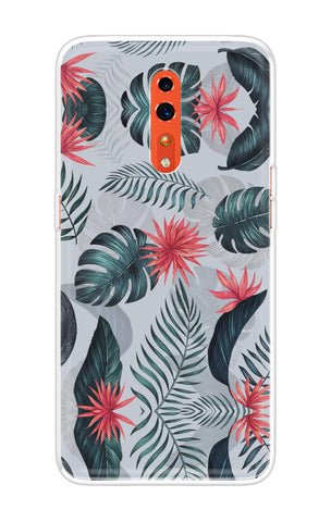 Retro Floral Leaf Oppo Reno Z Back Cover