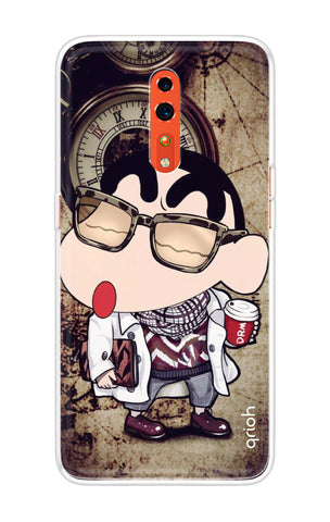 Nerdy Shinchan Oppo Reno Z Back Cover