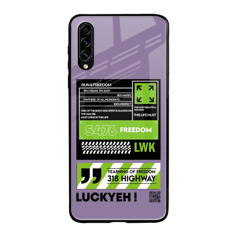 Run & Freedom Samsung Galaxy A30s Glass Back Cover Online