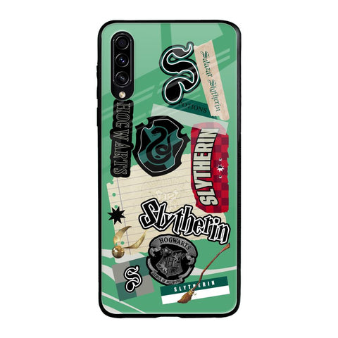 Slytherin Samsung Galaxy A30s Glass Back Cover Online