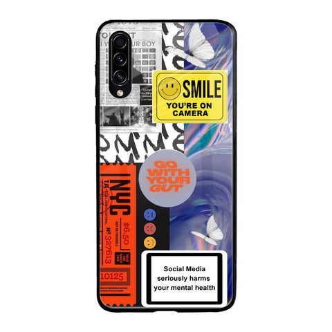 Smile for Camera Samsung Galaxy A30s Glass Back Cover Online