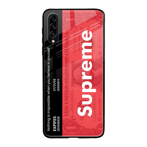 Supreme Ticket Samsung Galaxy A30s Glass Back Cover Online