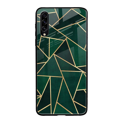 Abstract Green Samsung Galaxy A30s Glass Back Cover Online