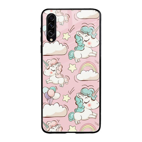 Balloon Unicorn Samsung Galaxy A30s Glass Cases & Covers Online
