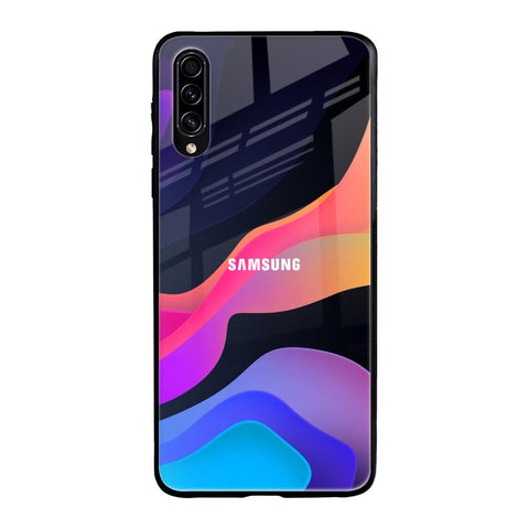 Colorful Fluid Samsung Galaxy A30s Glass Back Cover Online