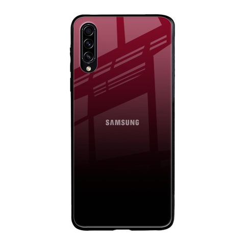 Wine Red Samsung Galaxy A30s Glass Back Cover Online