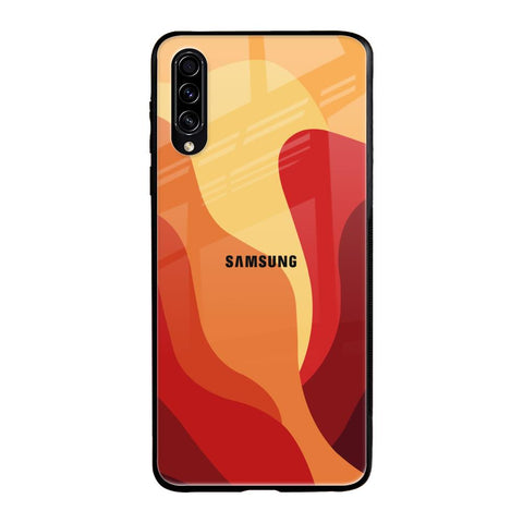 Magma Color Pattern Samsung Galaxy A30s Glass Back Cover Online