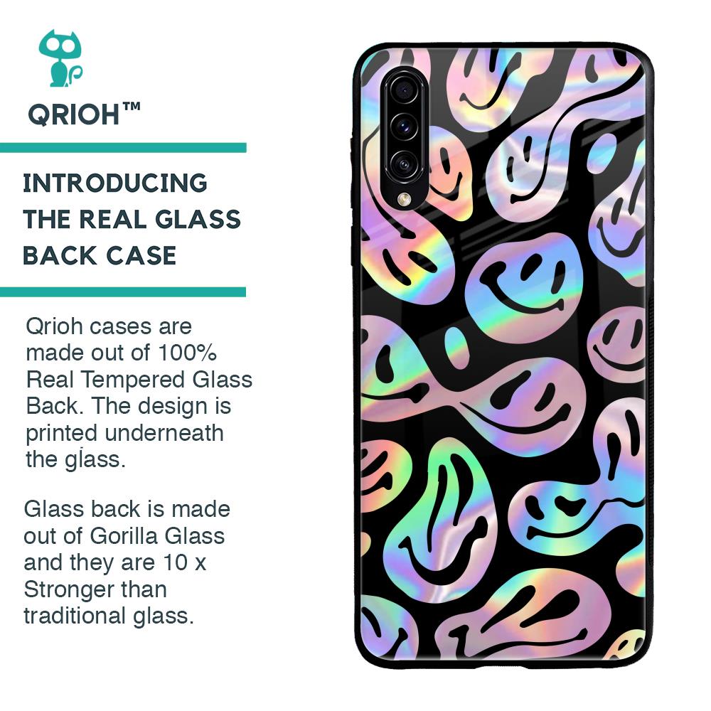 Acid Smile Glass Case for Samsung Galaxy A30s