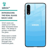 Wavy Blue Pattern Glass Case for Samsung Galaxy A30s