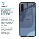 Navy Blue Ombre Glass Case for Samsung Galaxy A30s