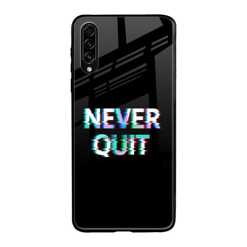 Never Quit Samsung Galaxy A50s Glass Back Cover Online