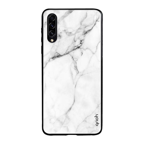 Modern White Marble Samsung Galaxy A50s Glass Back Cover Online