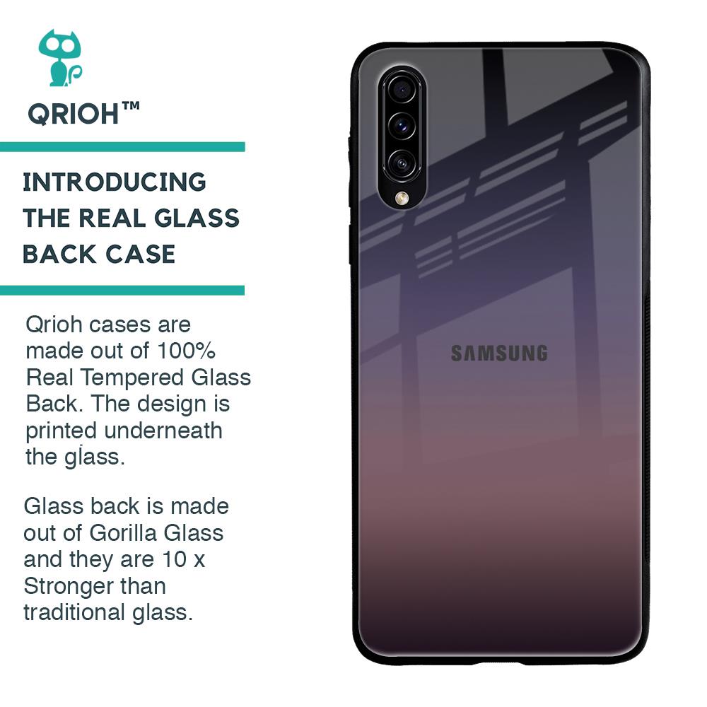 Grey Ombre Glass Case for Samsung Galaxy A50s