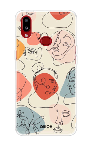 Abstract Faces Samsung Galaxy A10s Back Cover