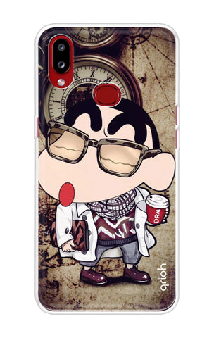 Nerdy Shinchan Samsung Galaxy A10s Back Cover