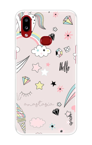 Unicorn Doodle Samsung Galaxy A10s Back Cover