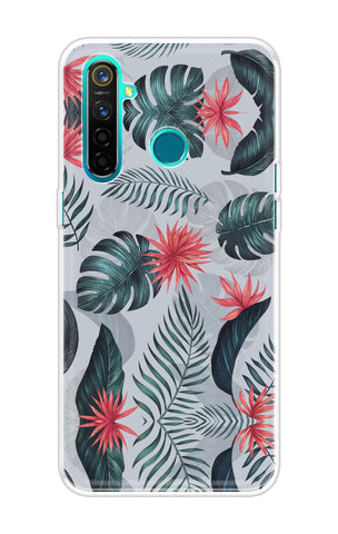 Retro Floral Leaf Realme 5 Pro Back Cover