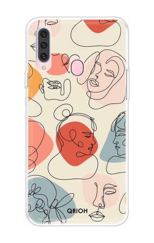 Abstract Faces Samsung Galaxy A20s Back Cover