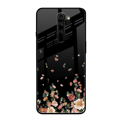Floating Floral Print Xiaomi Redmi Note 8 Pro Glass Back Cover Online