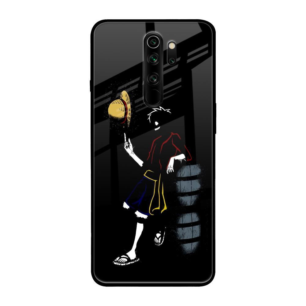 Luffy Line Art Xiaomi Redmi Note 8 Pro Glass Back Cover Online