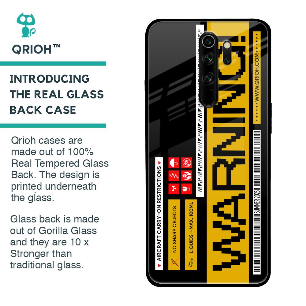 Aircraft Warning Glass Case for Xiaomi Redmi Note 8 Pro