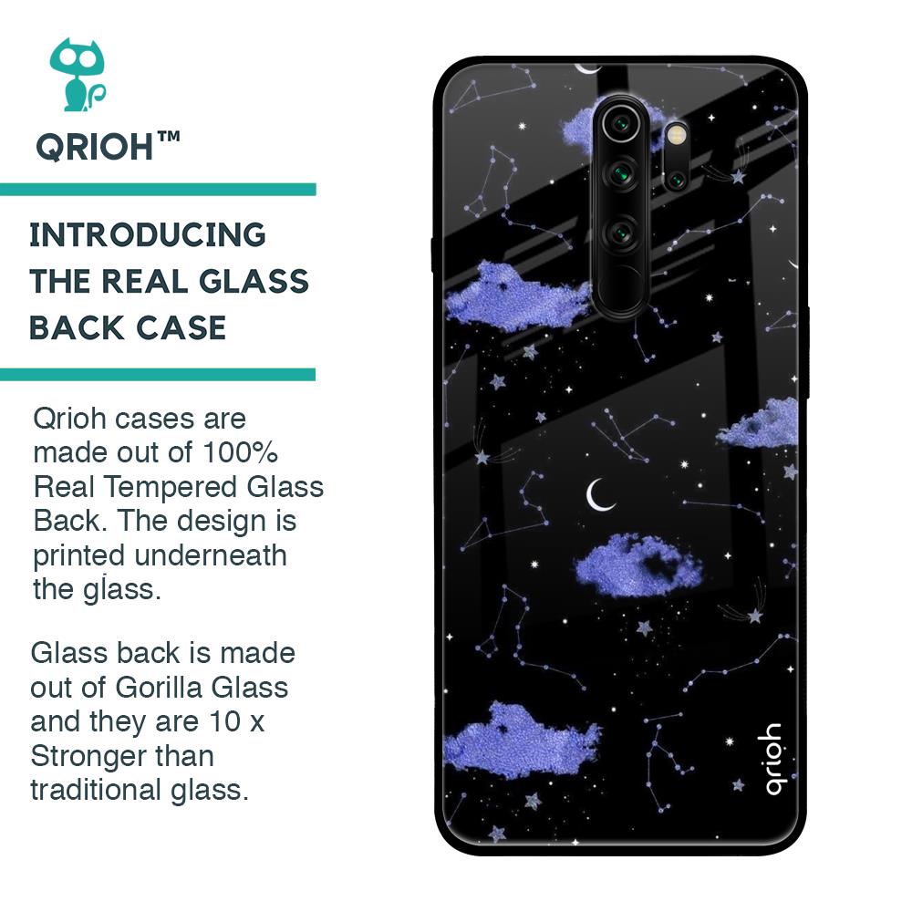 Cover Mixroom Per Xiaomi Redmi Note 8 - Morbida TPU Con Stampa "Only The Darkness Can You See The Stars"