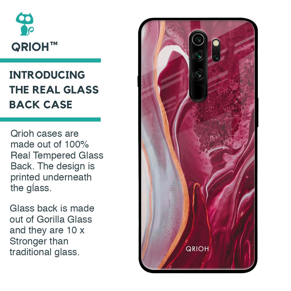 Crimson Ruby Glass Case for Xiaomi Redmi Note 8 Pro